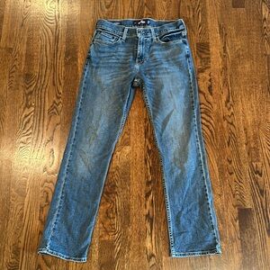Mens dark wash Hollister slim straight jeans waist 29 length 30